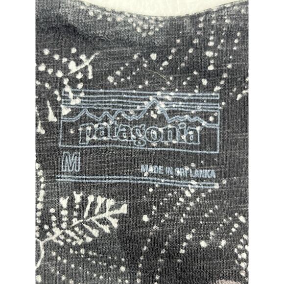 Patagonia Laurel Ridge Sun Dress Medium Gray Floral Stretch Comfort Athletic - Picture 4 of 13